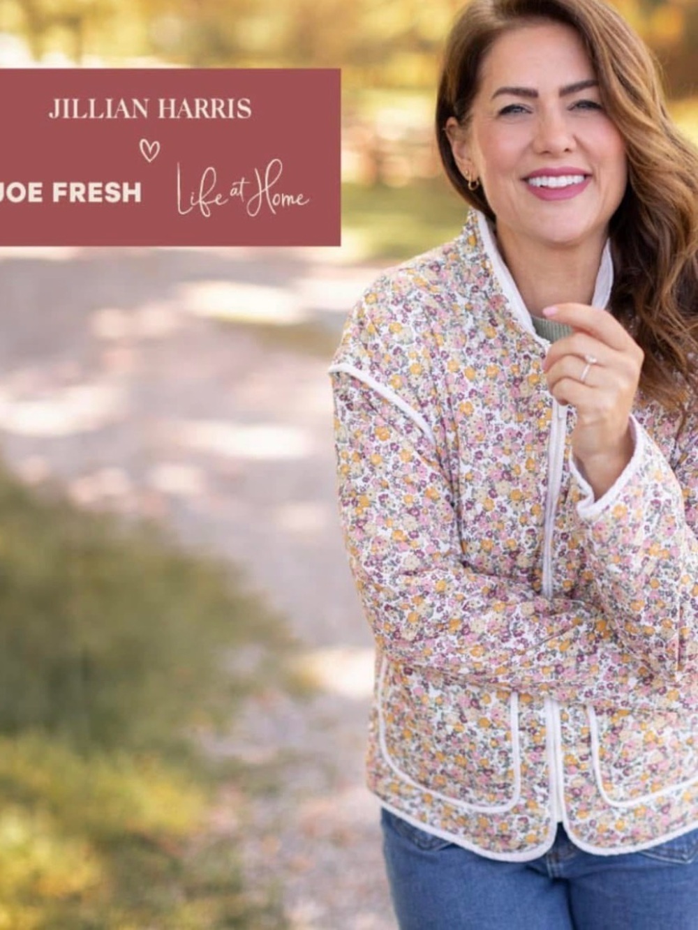 Jillian Harris Floral Quilted Jacket size M